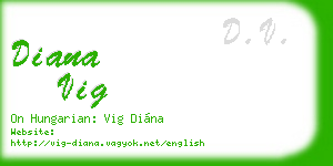 diana vig business card